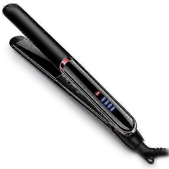 2 in 1 straightener, adjustable temperature (140-200 C) - LED display(Black)