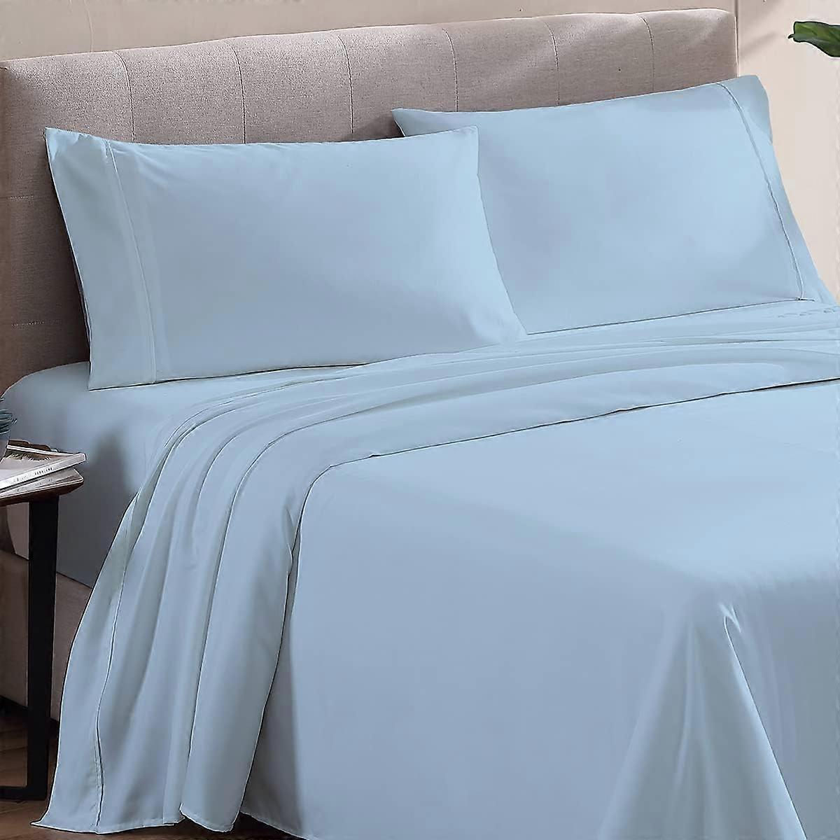 4 Pieces Luxury Bed for Sheets Hotel Full Size