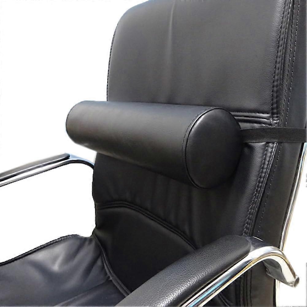 Lumbar Pillow Round Roll Semi Roll for Office Chair 13x40x7.5cm Comfortable Support Cushion for Back Pain Relief