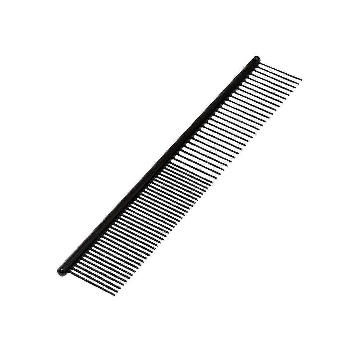 Paw Brothers Greyhound Style Teflon comb for dogs, professional class, real teflon, thin/medium, ergonomic handle, 7.5 inches.