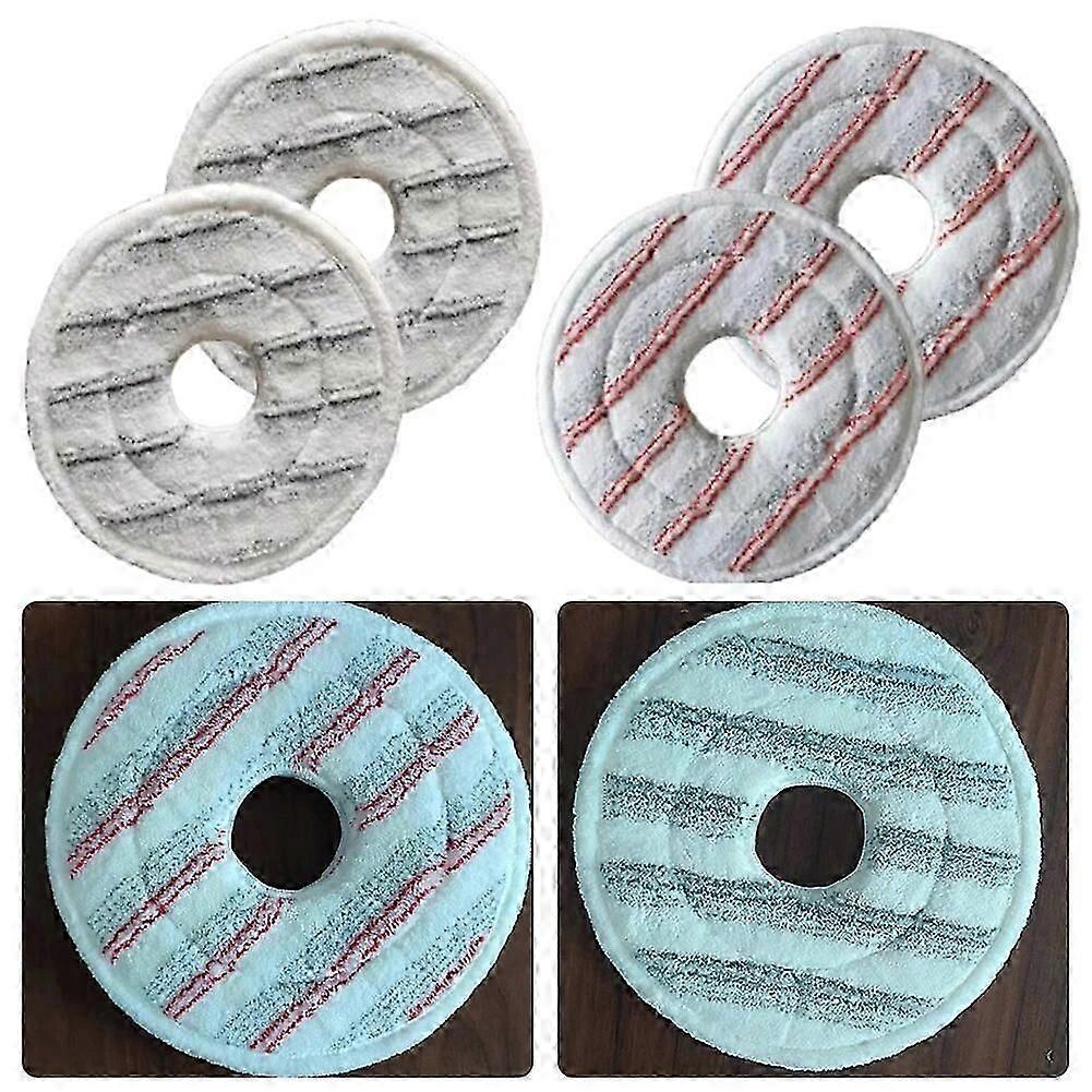 4 stk erstatningsmoppeklær for Vileda Spin Clean 161822 vaskbar mikrofibermopp påfyll tilbehør rengjøringsverktøy deler