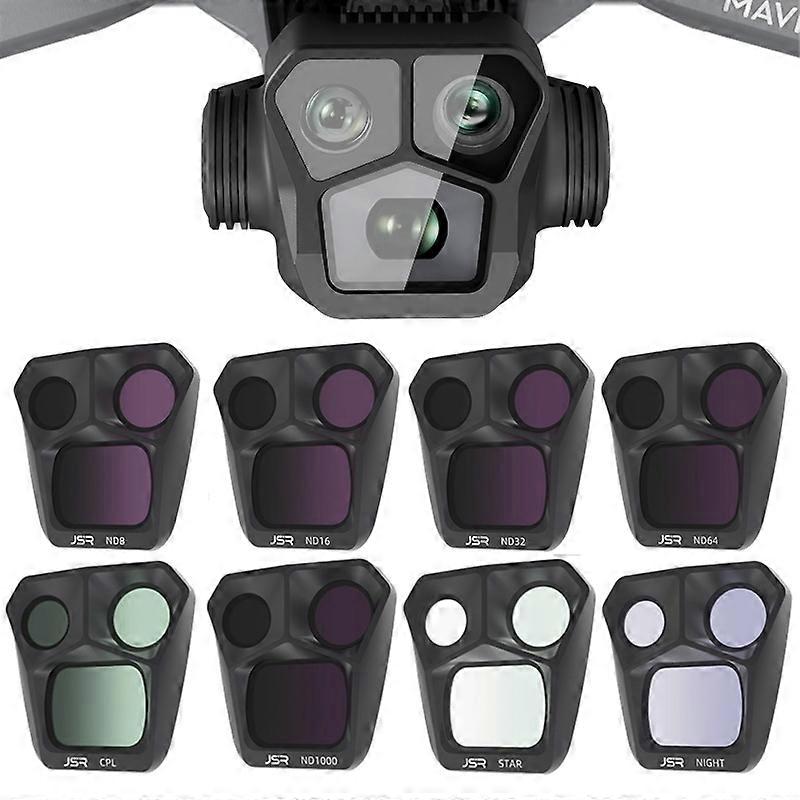 JSR GB 8 in 1 CPL ND8 ND16 ND32 ND64 STAR ND1000 NIGHT Lens Filter 8 in 1 For DJI Mavic 3 Pro