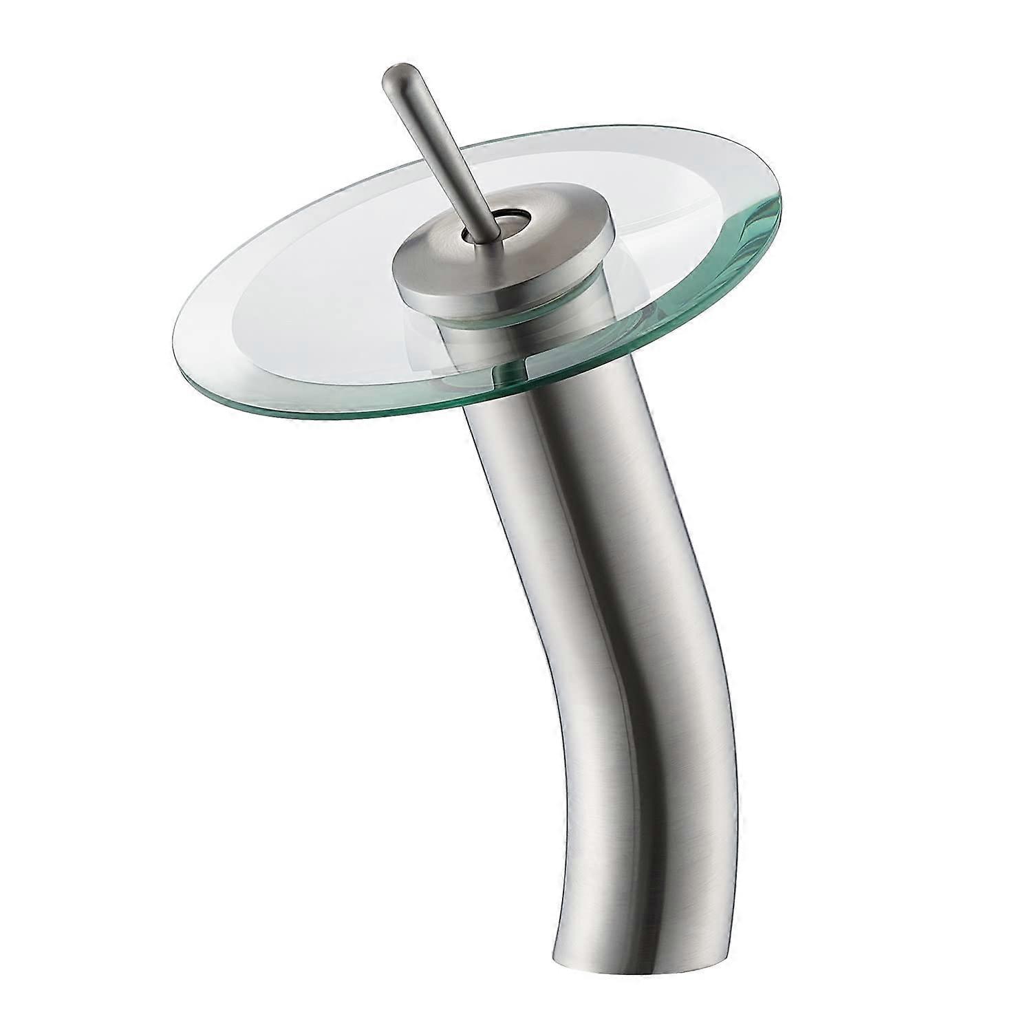 N110111-BAF Satin Nickel 1.2 GPM Single Hole Bathroom Vessel Faucet - Modern Design, Durable Finish