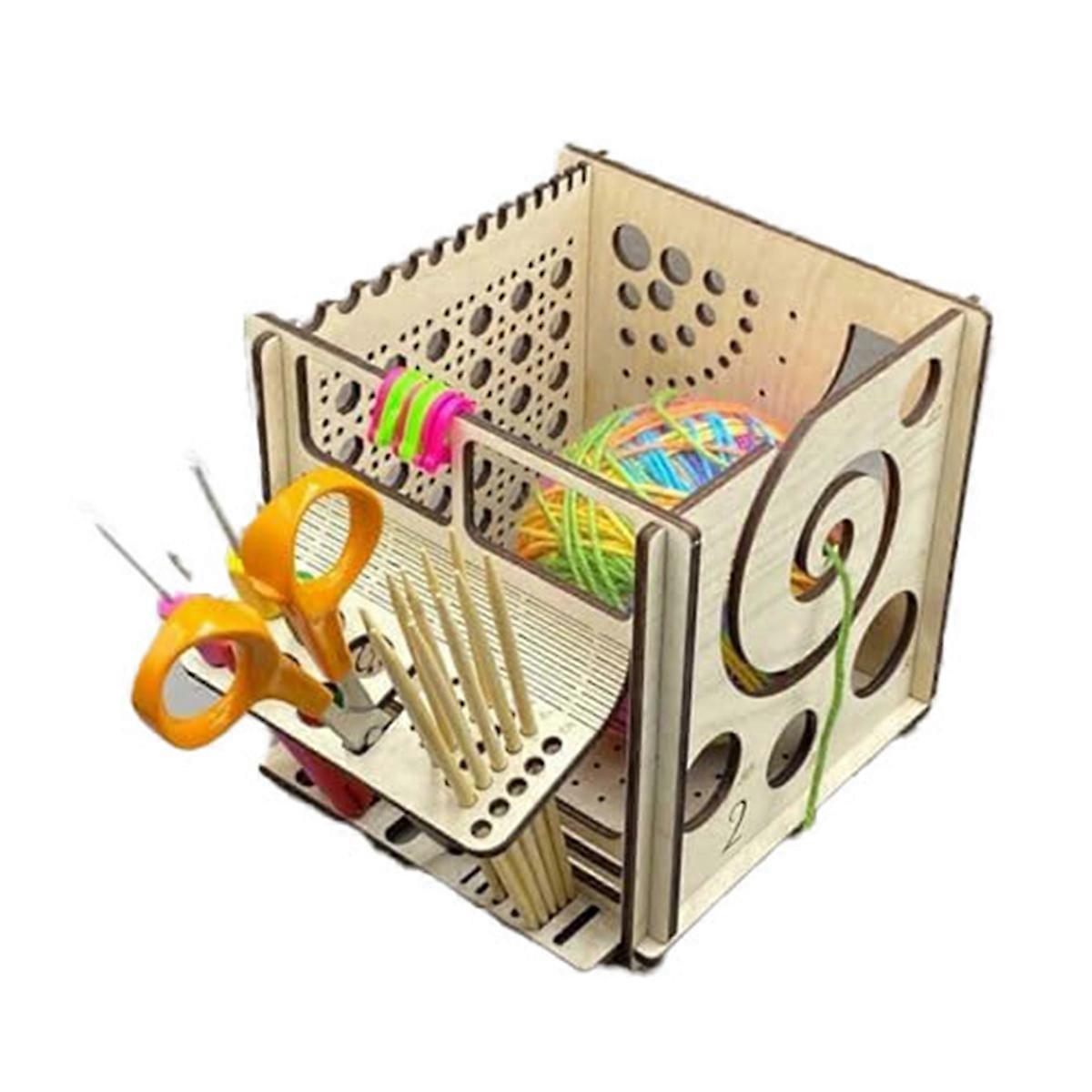 All-In-1 Wooden Yarn Bowl - Knitting Bowl for Knitters Great Gift