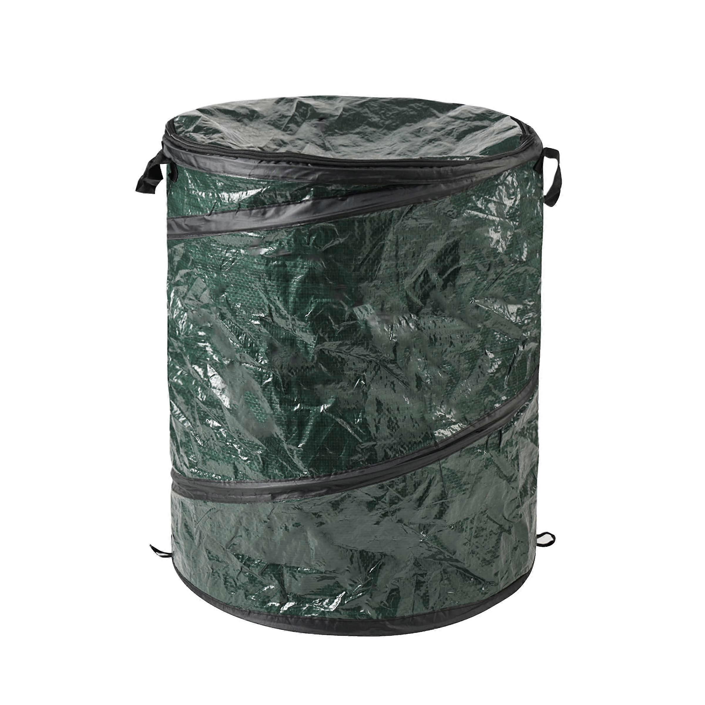 29.5 Gallon Pop Up Outdoor Garbage Can - Collapsible Trash Can for Yard Waste, Laundry, Camping, Parties by Wakeman