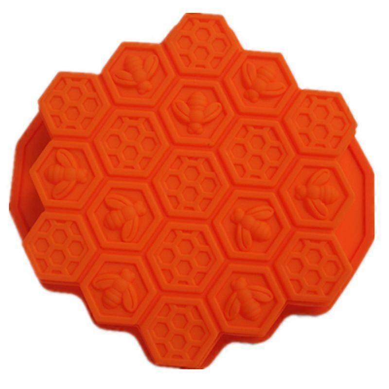 19 Cavities Honeycomb Mould Dessert Baking Orange
