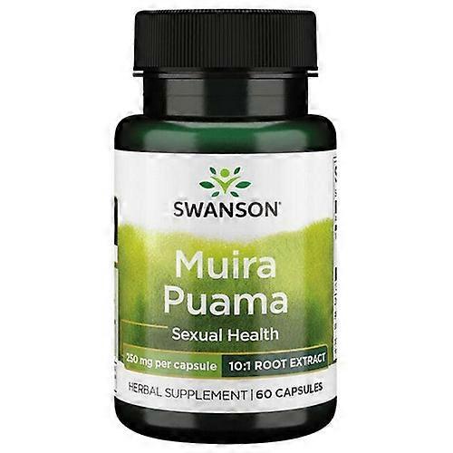 Swanson Vitamins Muira Puama 10:1 Root Extract,250 Mg,60 Caps