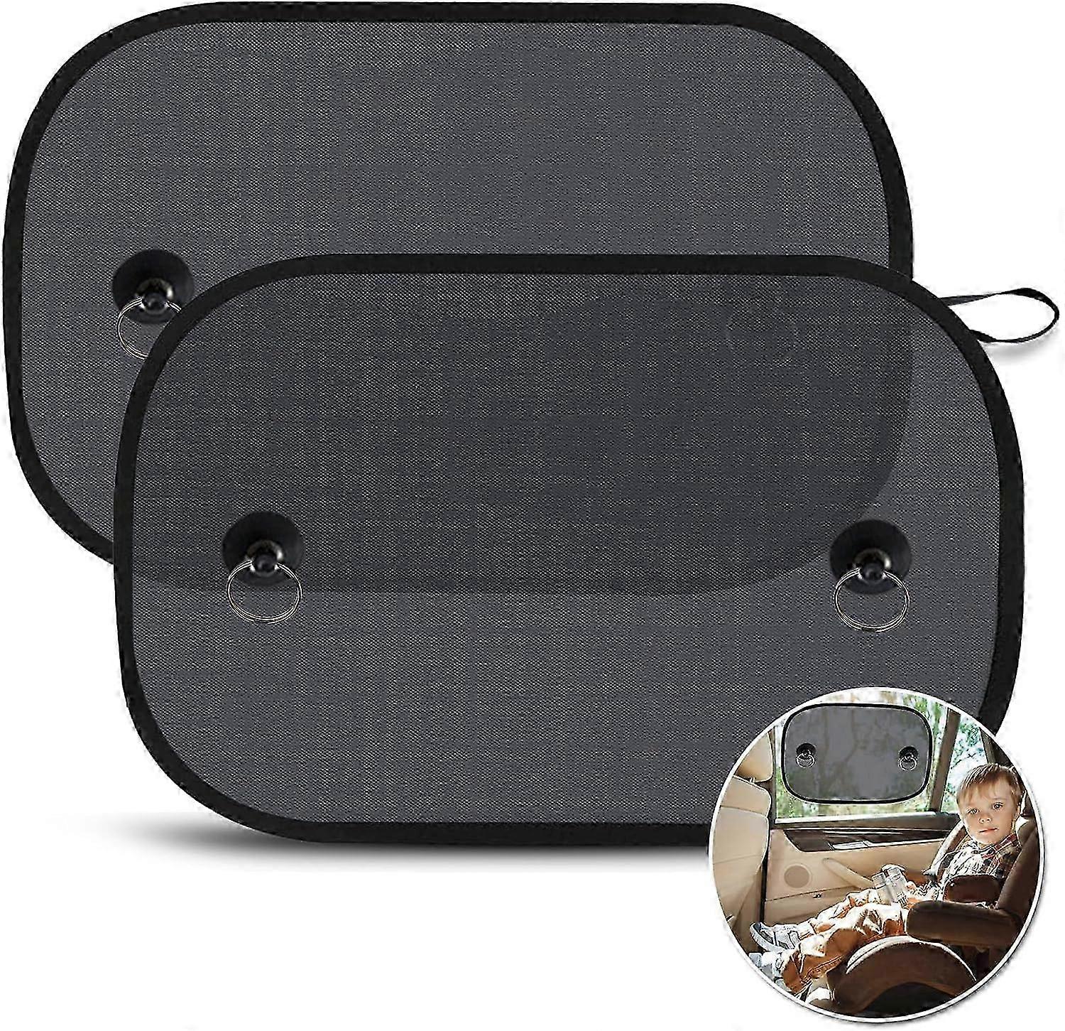 UV and Heat Protective Car Window Shades with Sunshade for Stroller 38 x 48cm (Set of 2)