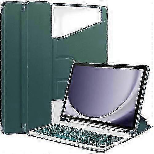(Free shipping)360° Rotating Keyboard Case for Samsung Galaxy Tab A9+ with Transparent Leather Cover