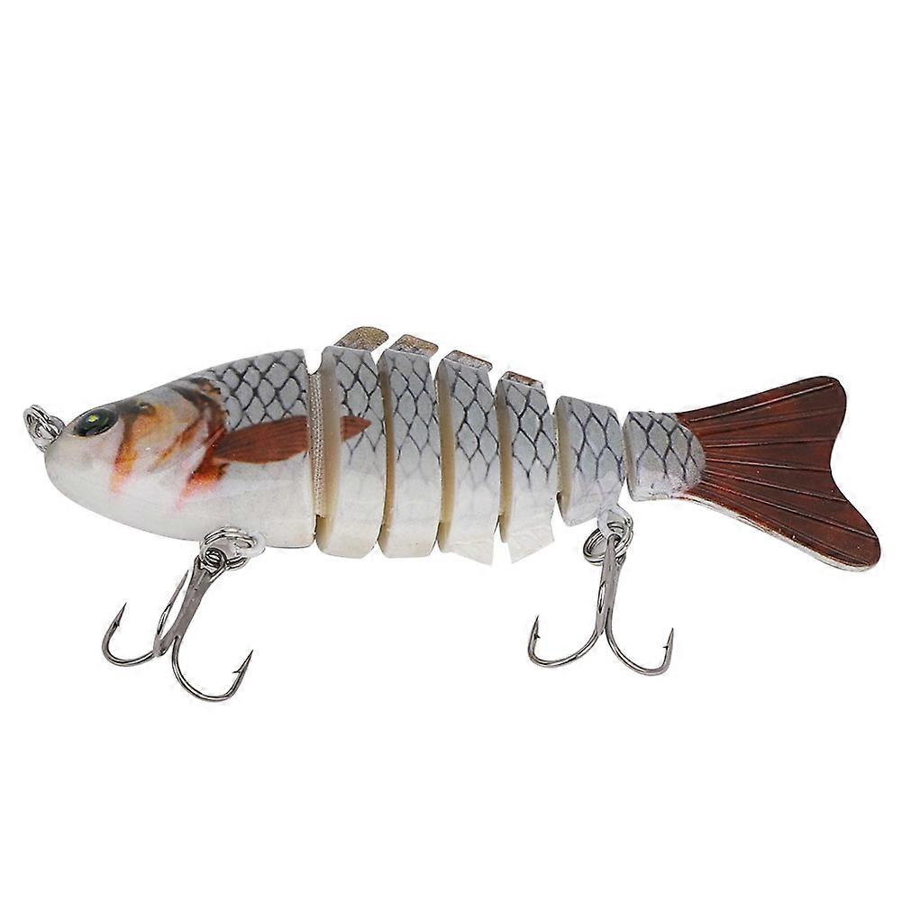 10 cm mehrgliedriger Kunststoff-Hartköder Künstliche Fischähnliche Angelköder Zubehör (Farbe C)