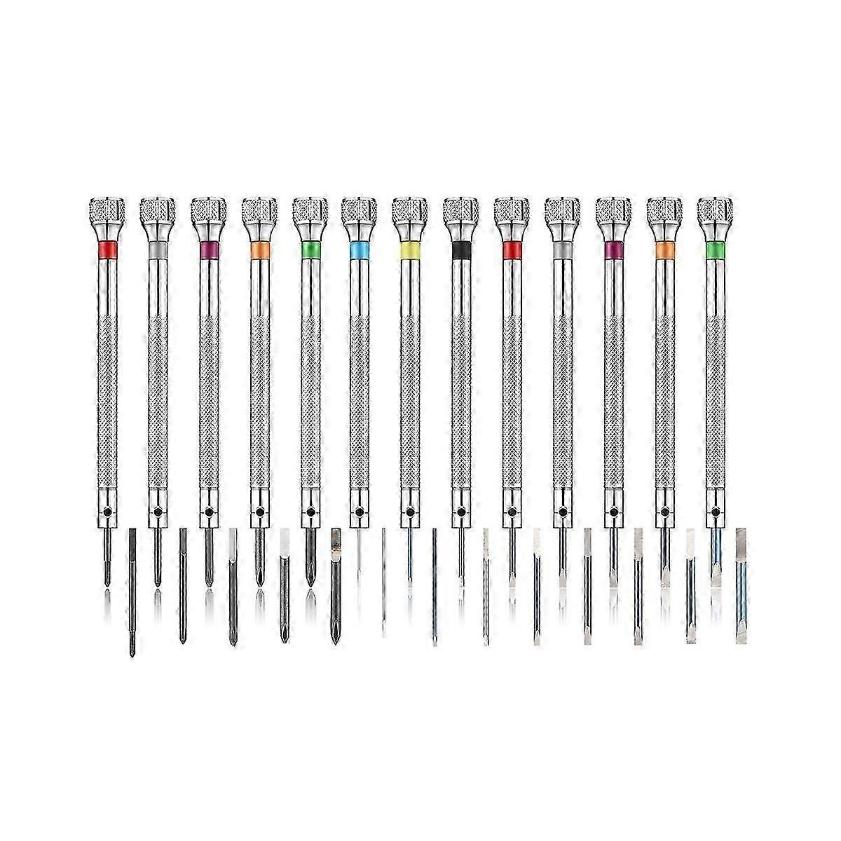 13PCS Professional Screwdriver Set, Precision Screwdriver Kit 0.62.0mm, 13 Extra Replace Blades f