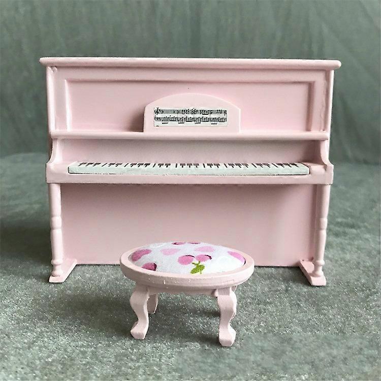 1:12 Mini House Toy Simulatio Piano and Bench