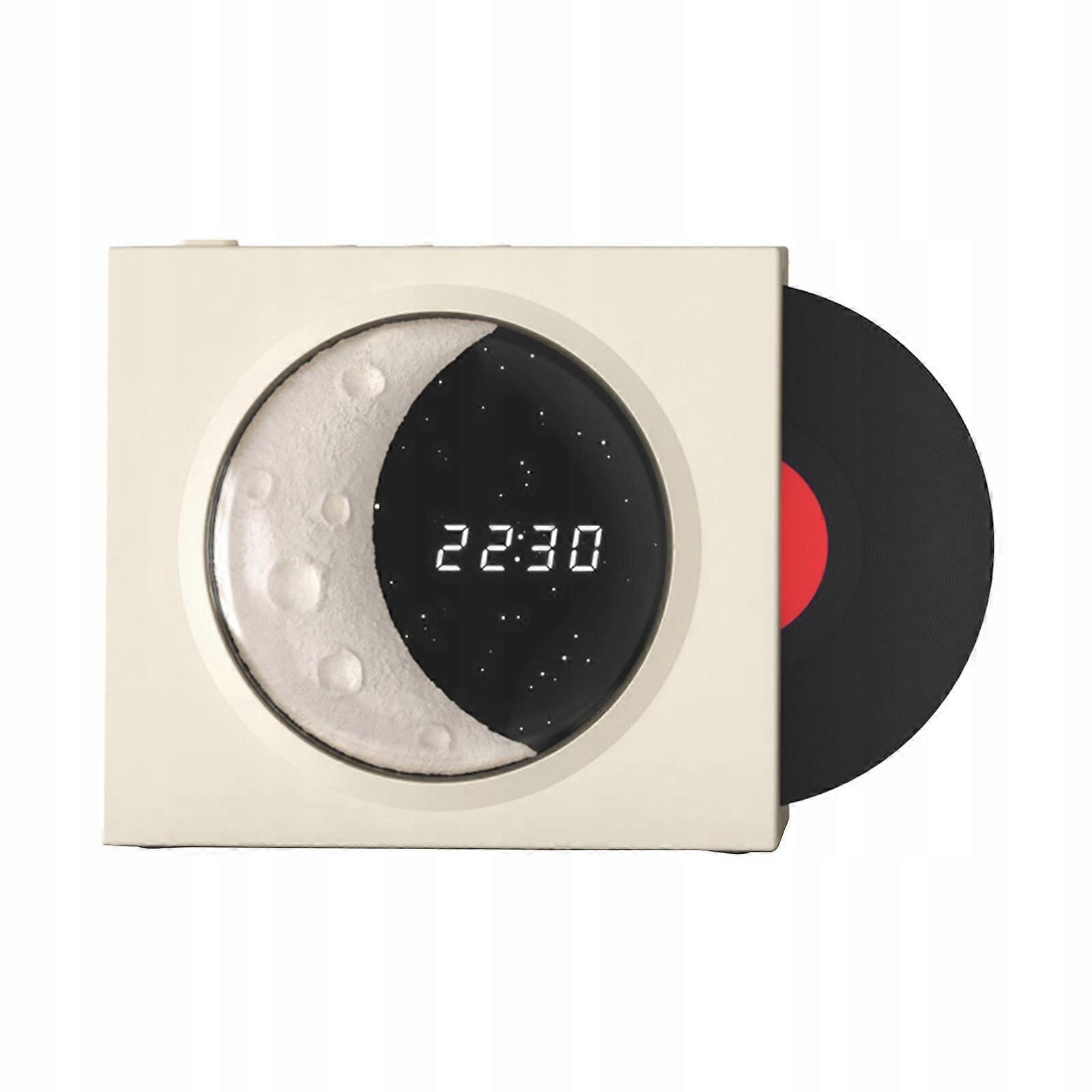 Minidisc Player Wireless Speaker With Vinyl Record With Black