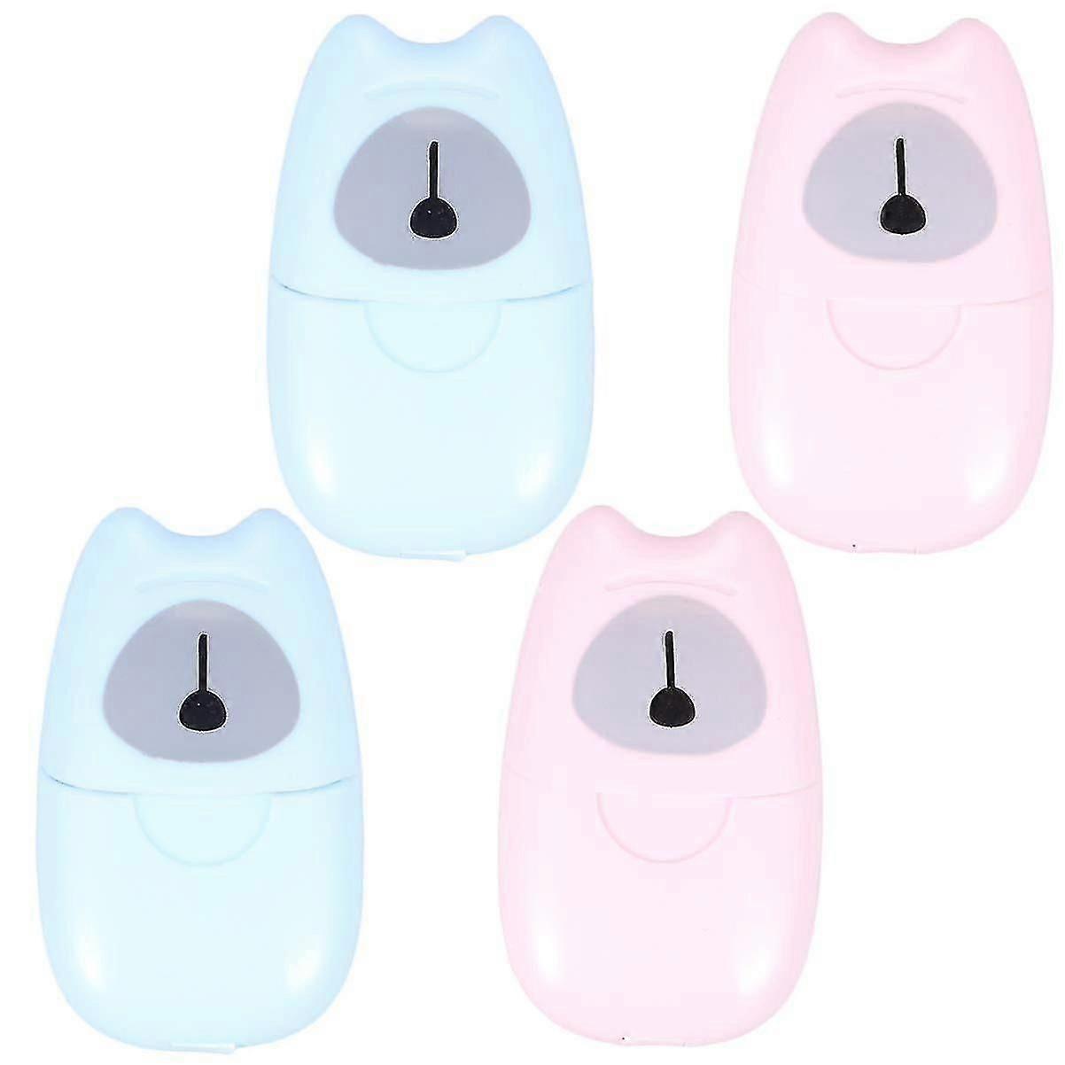 4 Boxes Disposable Soap Papers ,portable Hand Washing Bath Scented Paper Soap