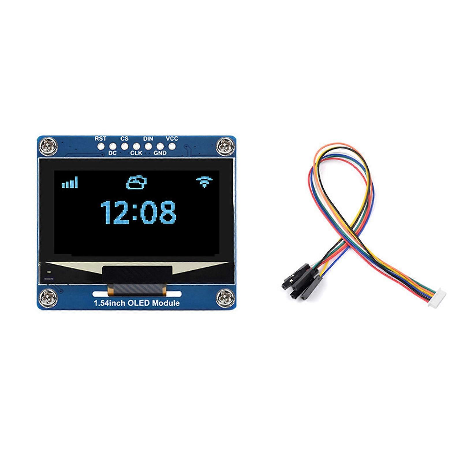 1.54inch Screen High Definition 1.54'' Display Module Compatible with Electronics Great for DIY Projects  Blue