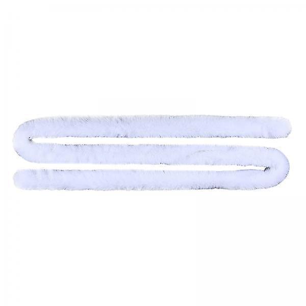 White Sparkling Ribbon Christmas Tree Ornament Set