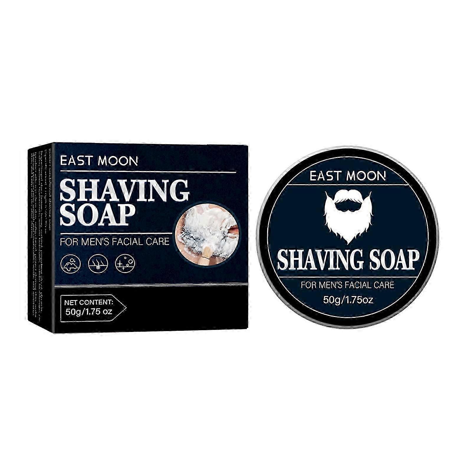 EAST MOON Men's Shaving Soap Shaving Beard Men's Facial Care Foam Rich Smooth And Gentle Shaving Cream
