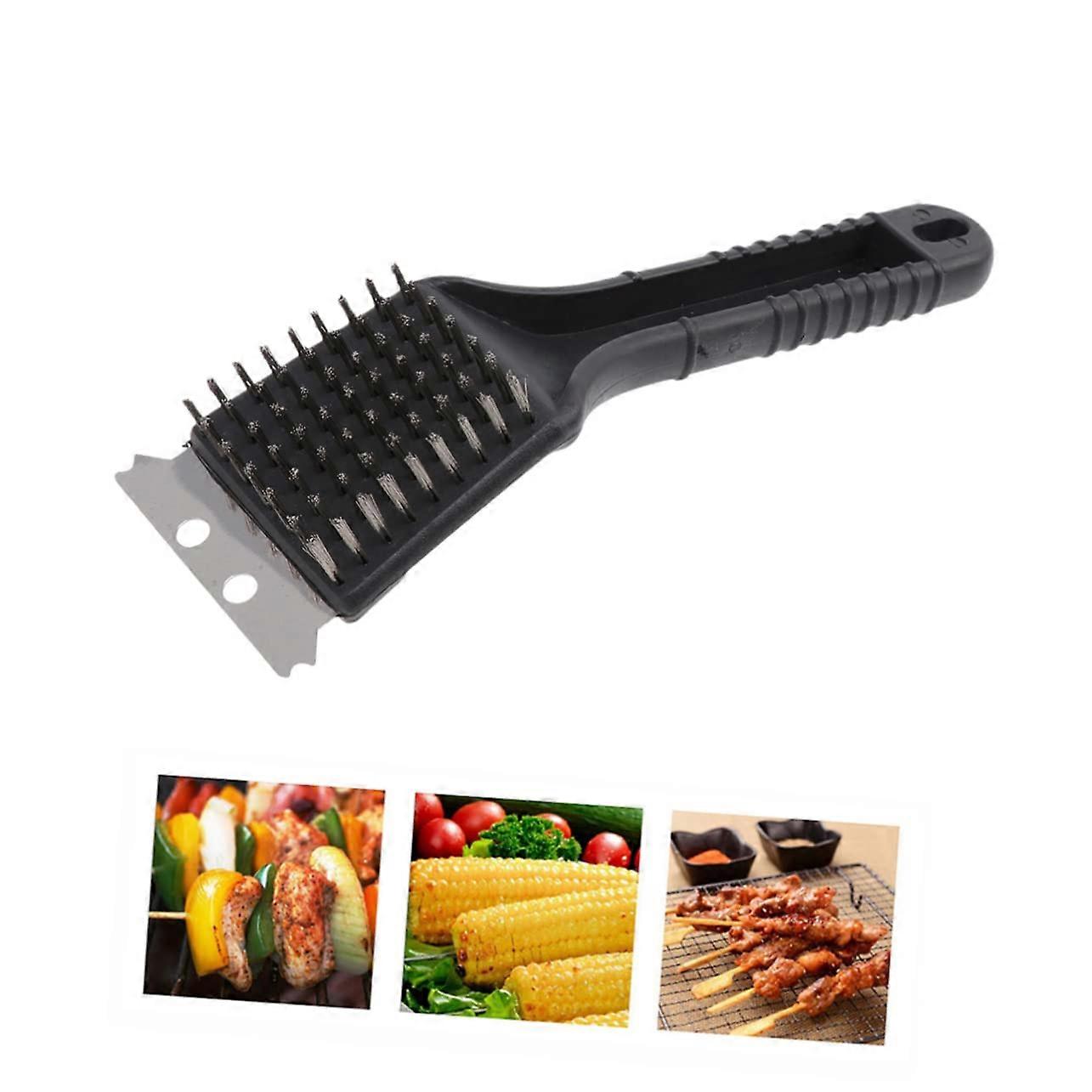 2 pieces oven cleaner brushes grill cleaning brush with plastic handle for grill and oven cleaning effective from dirt and grease
