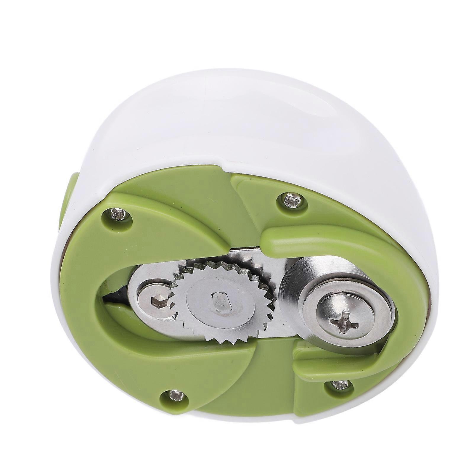 Manual Can Opener Stainless Steel Handheld Bottle Open Aid Tool Space Saving Round Shape 