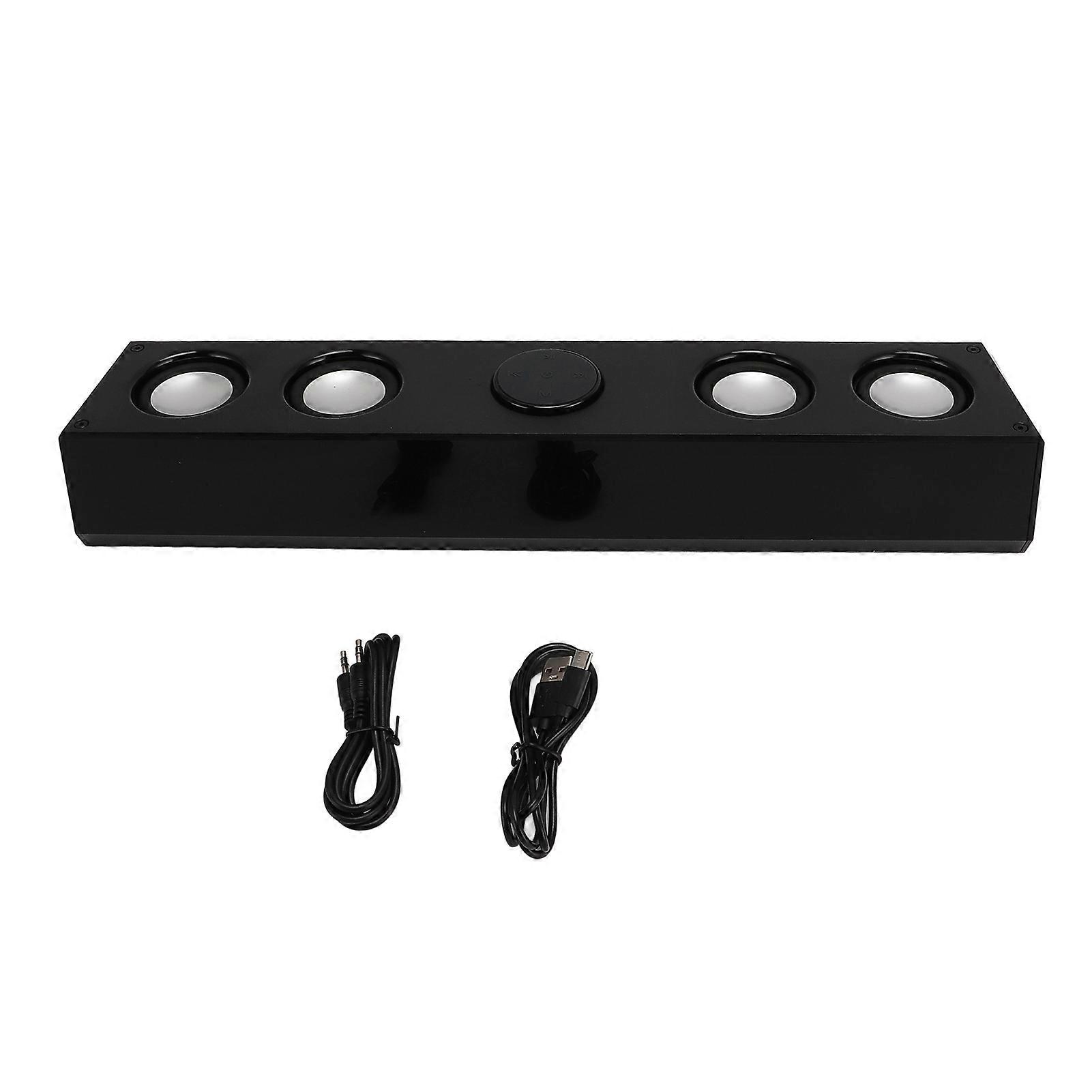 HiFi Bluetooth 5.3 RGB PC Speakers with Alarm Clock and Radio for Desktop and Laptop