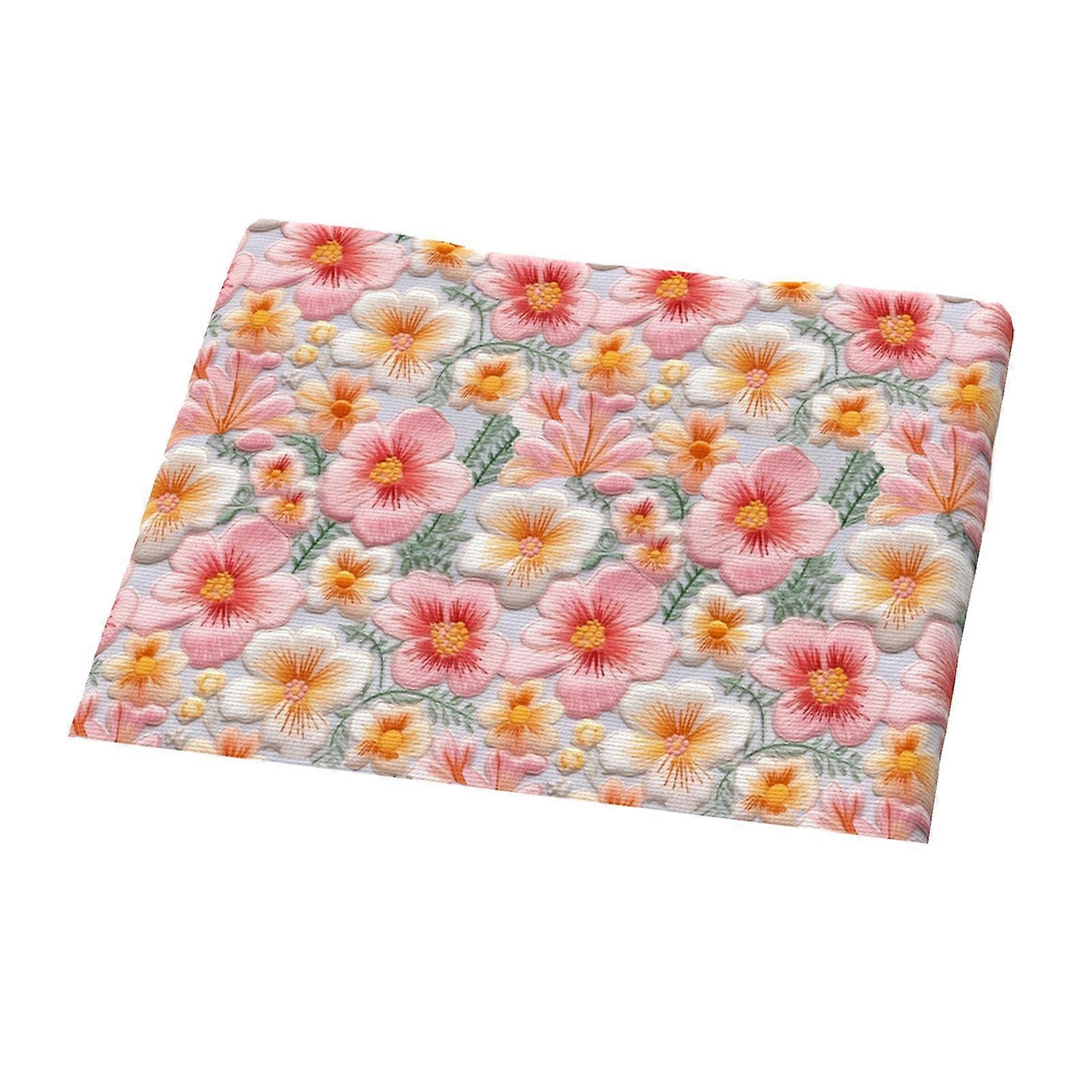DIY Patchwork Fabric Handcrafted Lightweight Soft Portable Multiuse Sewing Cloth