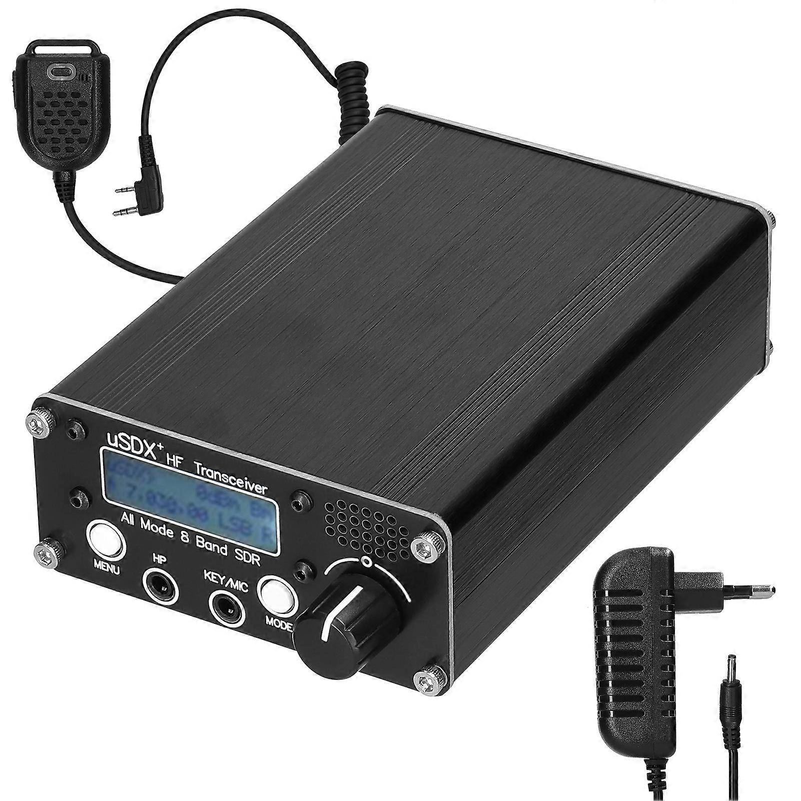 uSDR uSDX+ Plus V2 10/15/17/20/30/40/60 / 80m 8-pasmowy transceiver SDR All Mode High Frequency SSB QRP ze złączem antenowym BNC