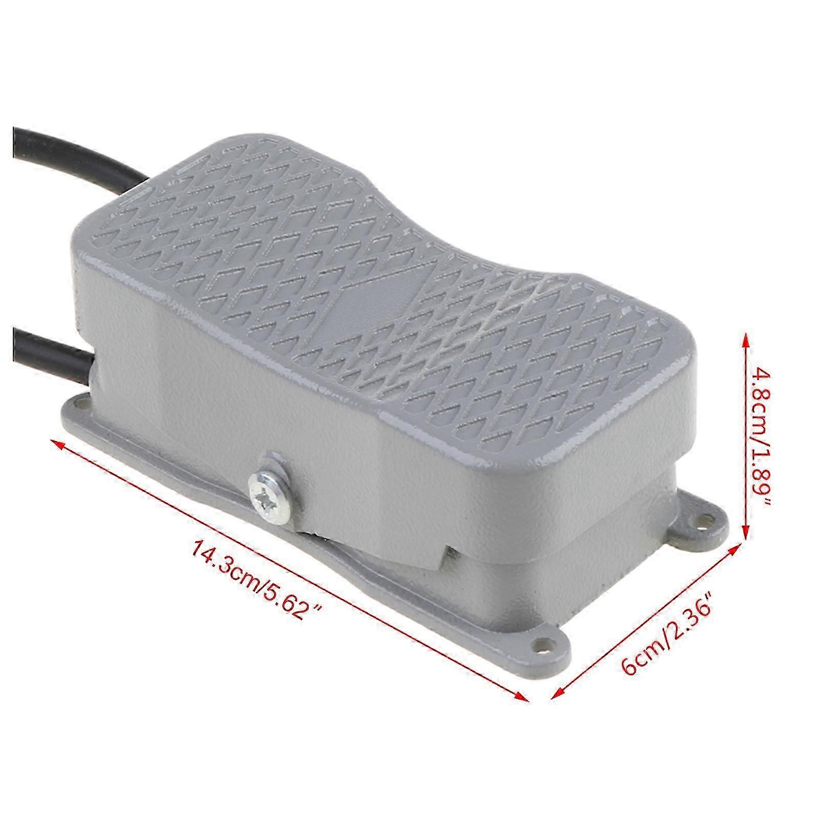 Ac250v Foot Switch Pedal Power Controller Reversing Switch With Double For Head White