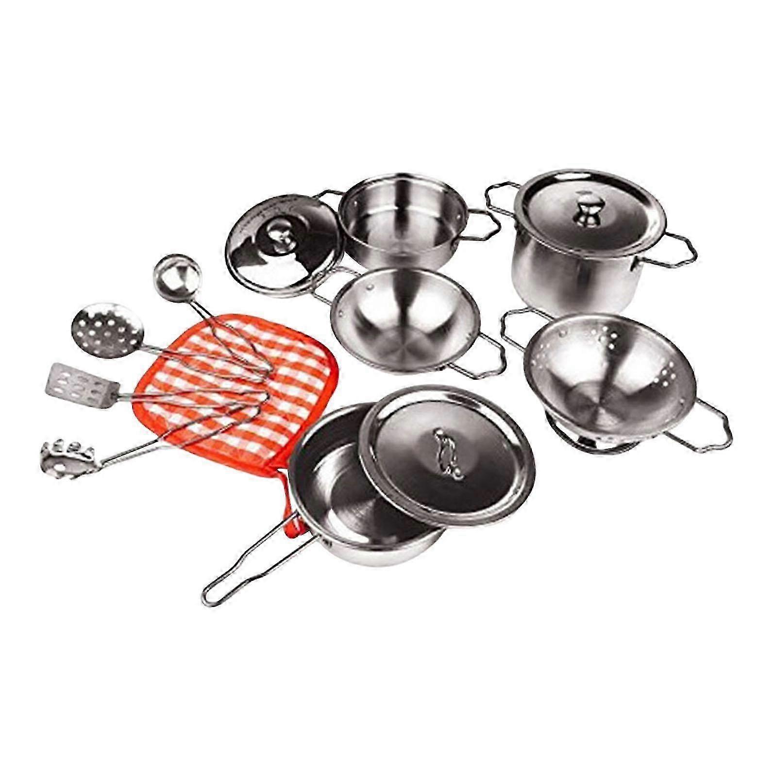 13Pcs Kids Play Cookware Set for Pretend Cooking Fun