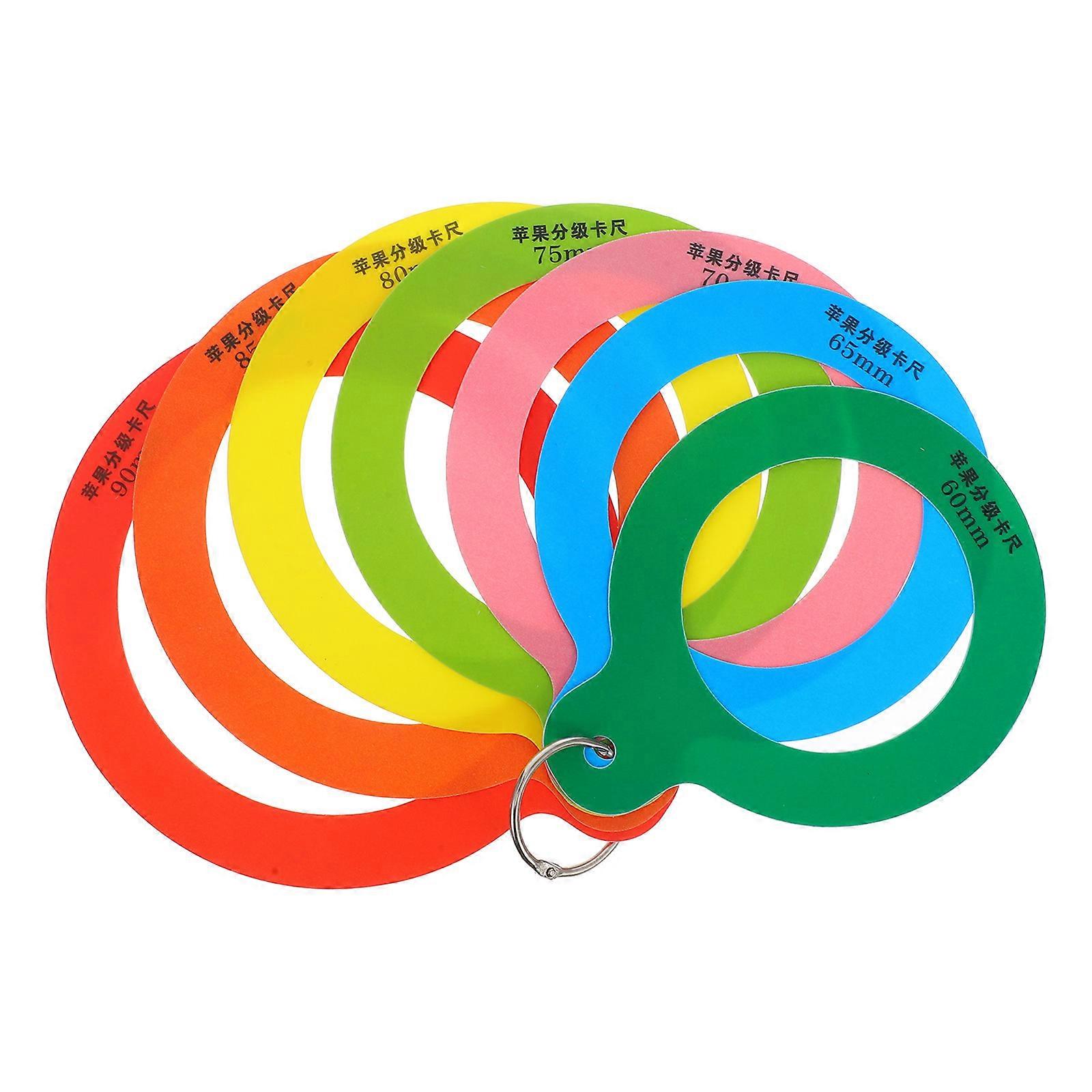 Plastic Fruit Diameter Measuring Caliper with Sizing Board for Apples, Oranges, and Citrus – Lightweight, Portable Sorting Tool for Precise Fruit