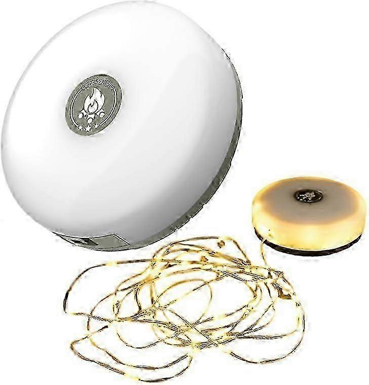 2-in-1 Portable Camping String Lights Waterproof Lantern with Quick Storage for Outdoor Tent Ambiance_HWE04 2025