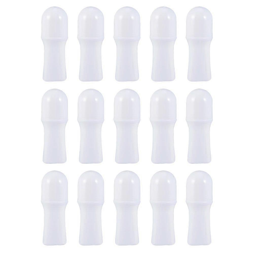 15pcs Refillable Roller Bottles Plastic Essential Oils Roller Containers (30ml)