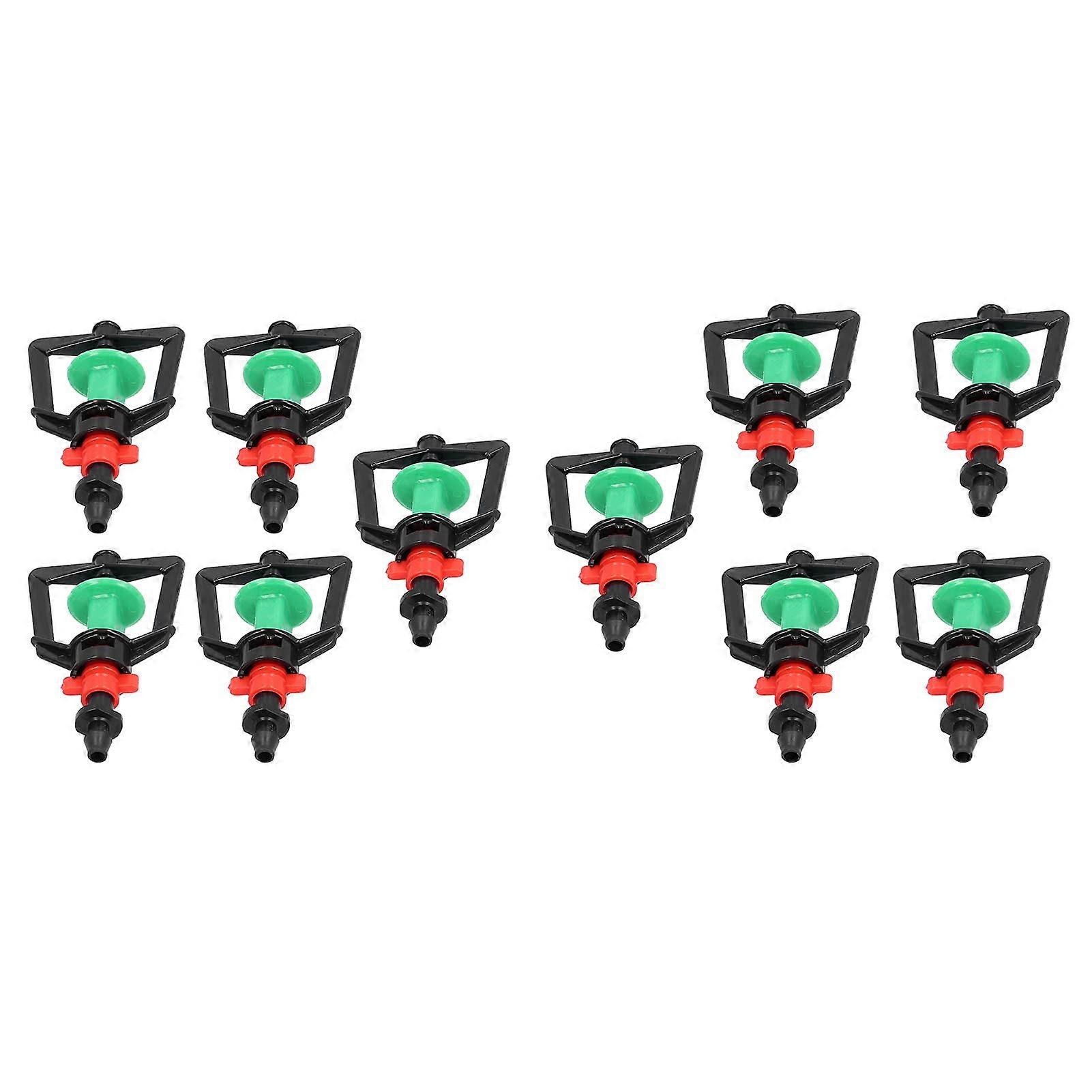 Micro Rotating G Type Spray Nozzle Set, 10Pcs Adjustable Irrigation Nozzles for Greenhouse and Agricultural Use