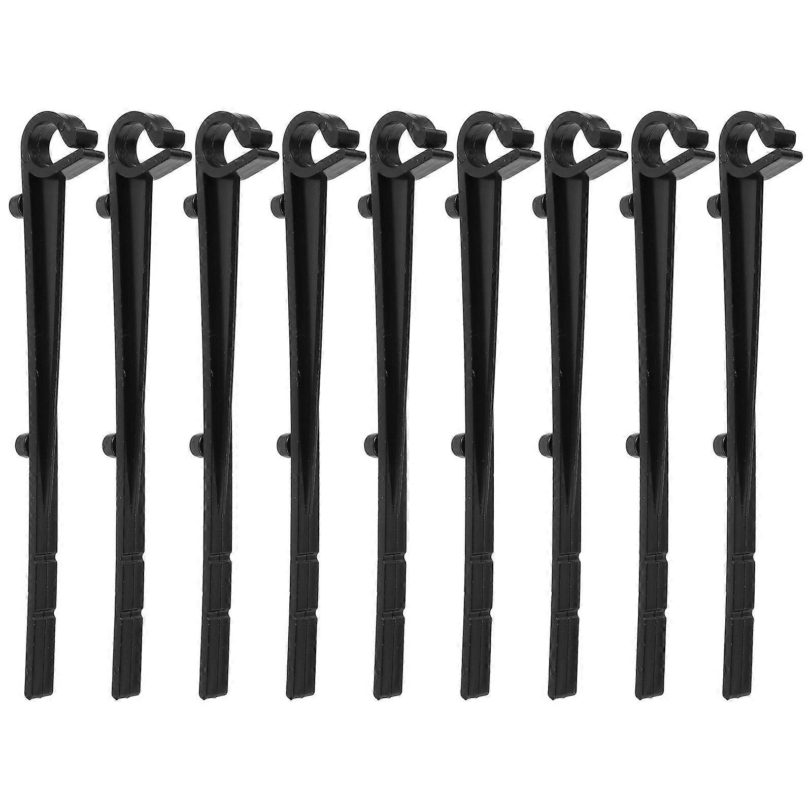 20pcs Gutter Guard Clips Black Plastic Gutter Hook Fixing Clips Gutter Maintenance Installation Tool For Various Gutter Guard Styles
