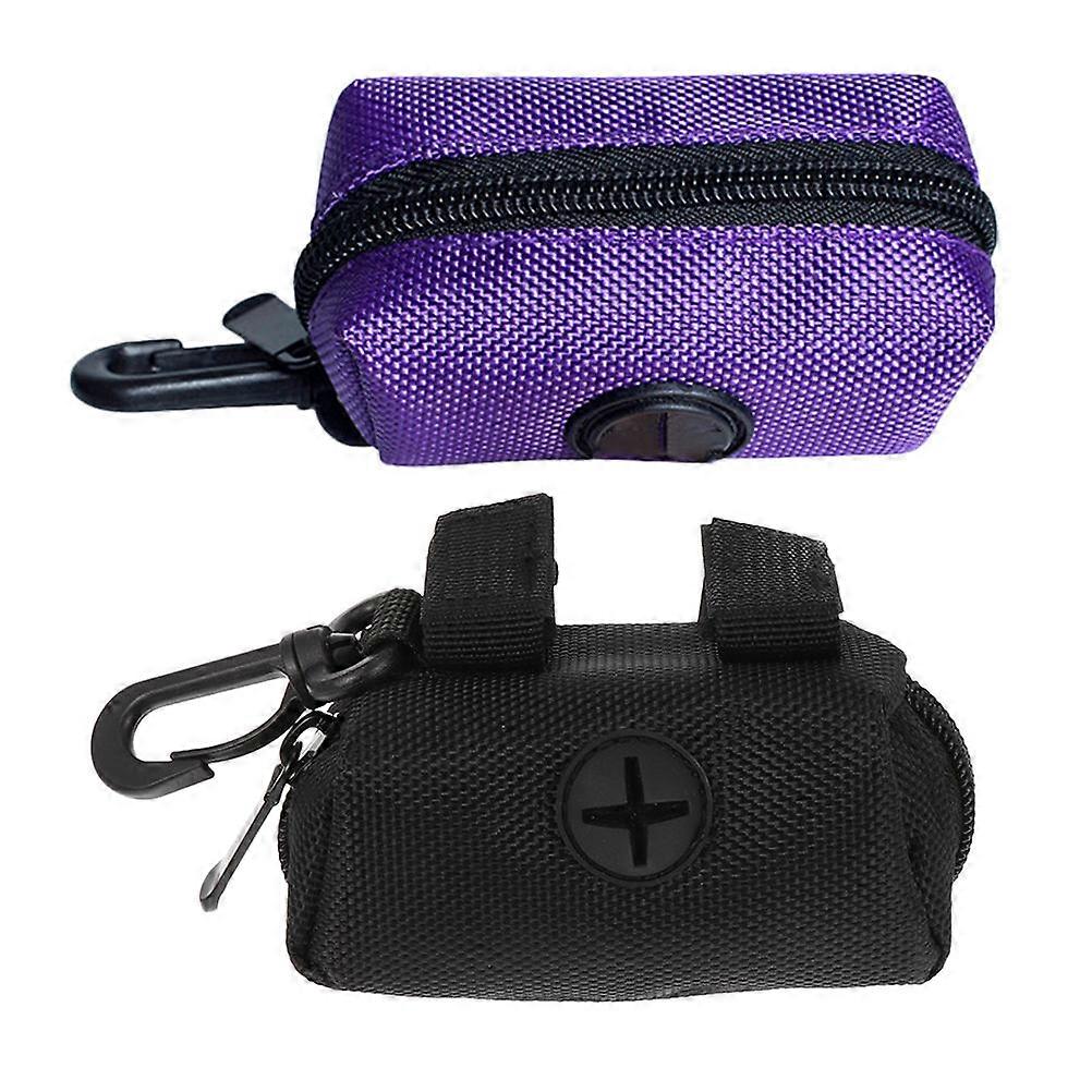 Pet Waste Bag Dispenser Dog Accessories Hiking Waterproof Leash Attachment 2Pcs