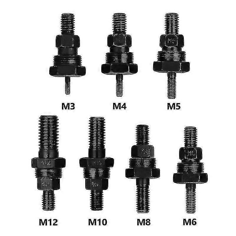 Threaded Mandrel Pull Rod Adapter Replacement Rivet Nut Tool Heads for Riveter Machine Accessories