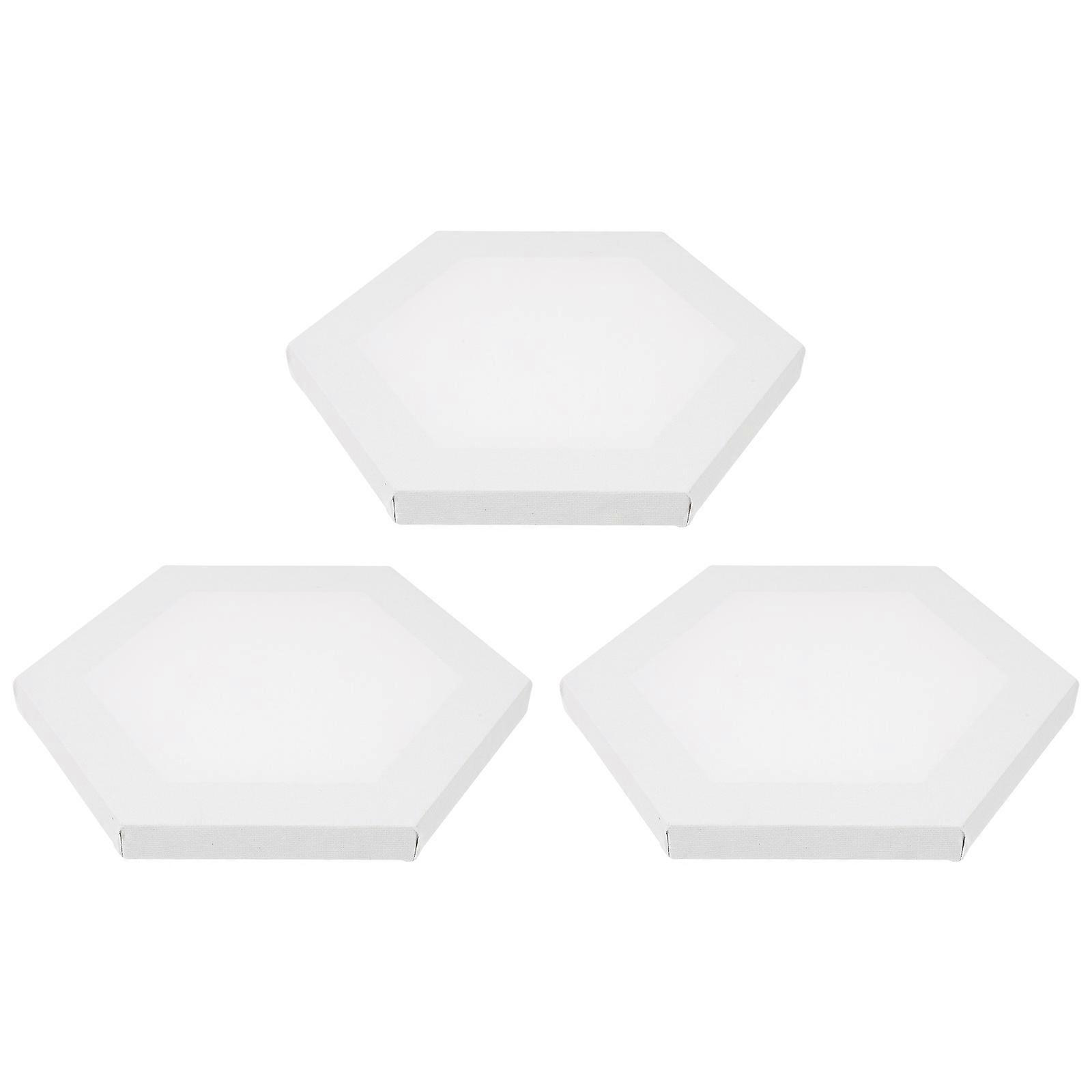 Blank Canvas Frame Paint Board for Beginners Store Display White Color Art Drawing Diy Text 3Pack