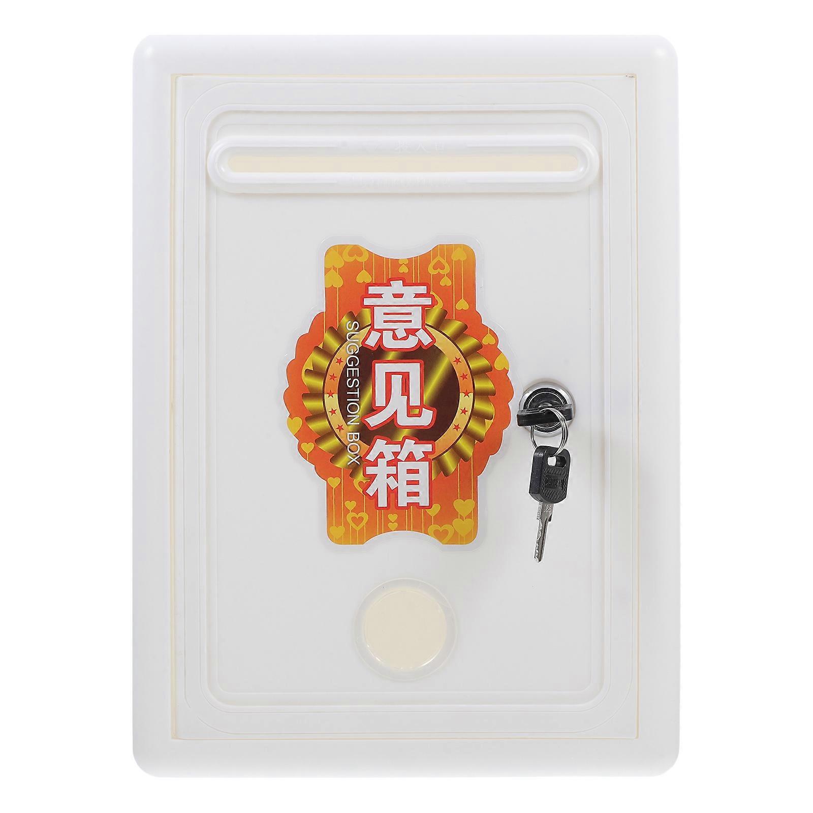 Wall Mounted Mailbox With Lock Mail Protection Sleek Design For Office Color 29.00X21.00X10.50CM 1Pack