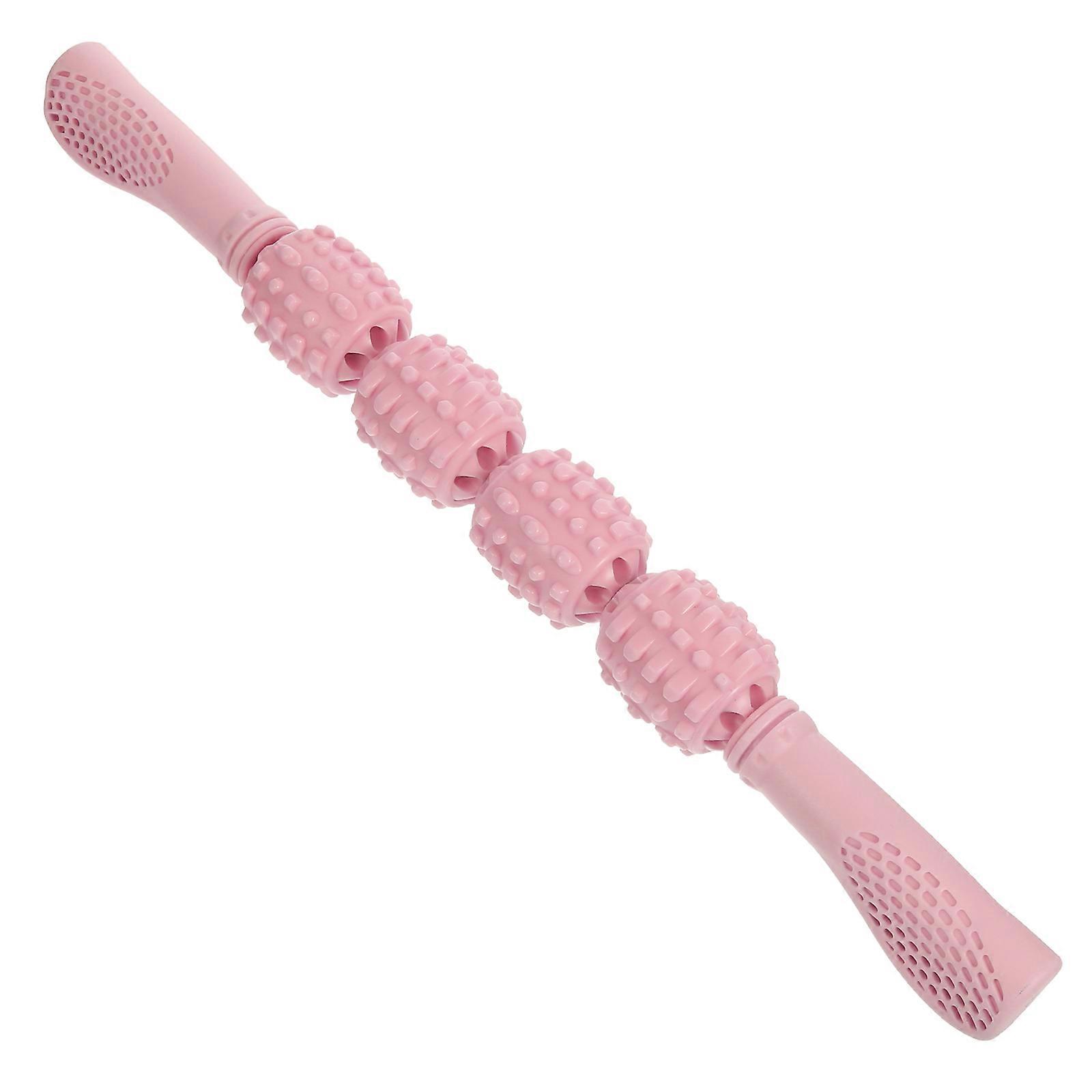 Pink Massage Roller for Home Use Made of Durable PP Material 1 Piece
