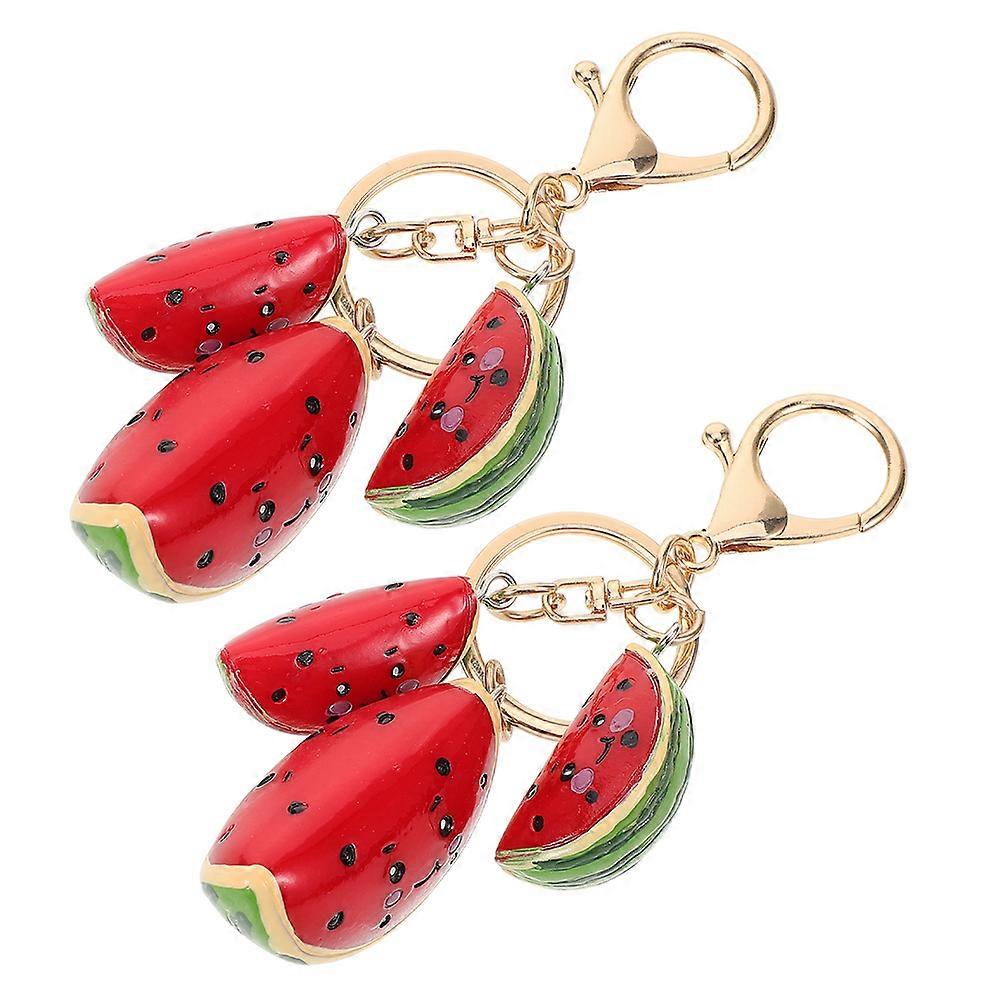 Here's a polished and engaging product description for your **2pcs Watermelon Keychain Cute Fruit Bag Charms**:
**π 2pcs Watermelon Keychain