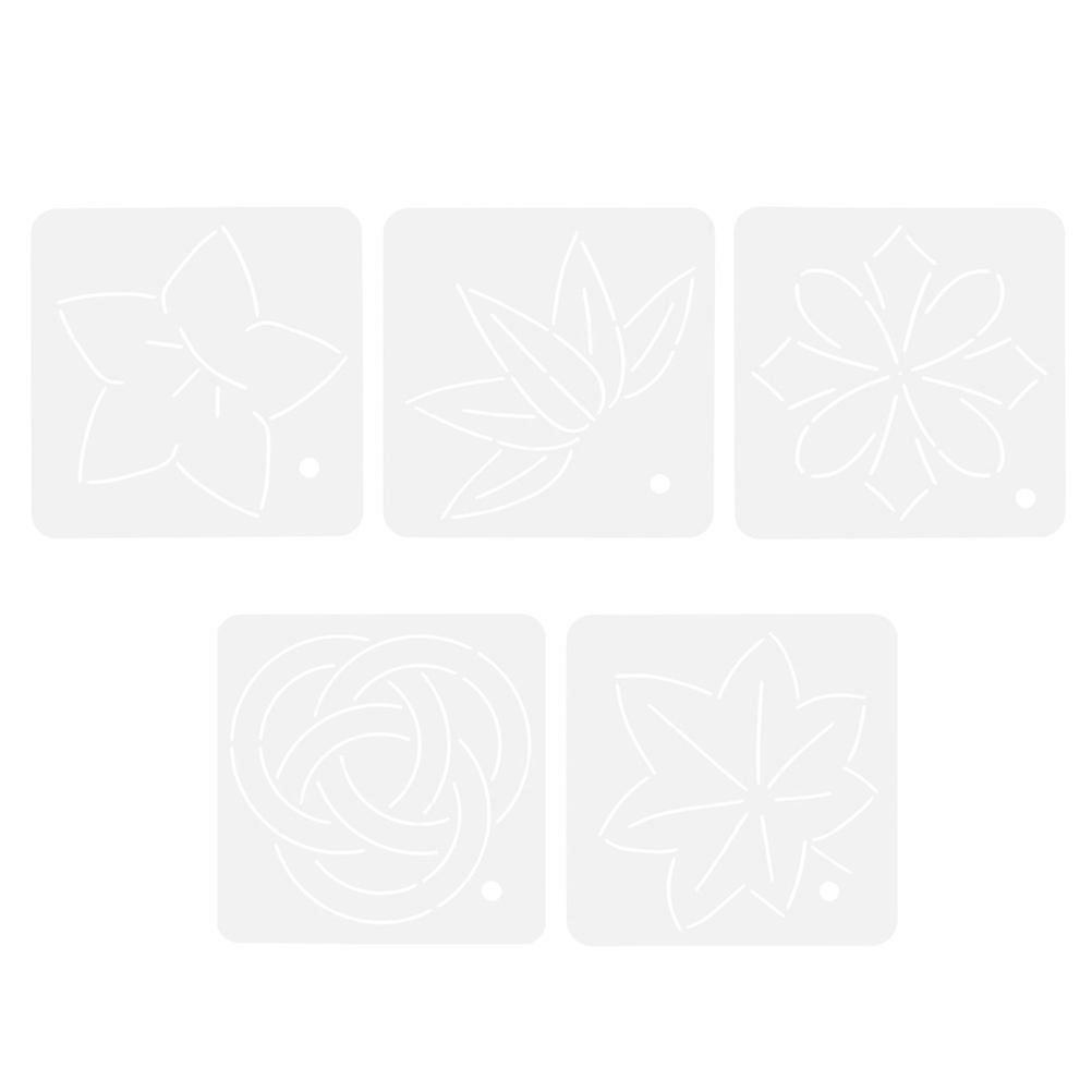 Guida al cucito Righello per trapuntatura in acrilico Strumento per ricamo Forniture per cucire fai da te Forma quadrata 5 pezzi