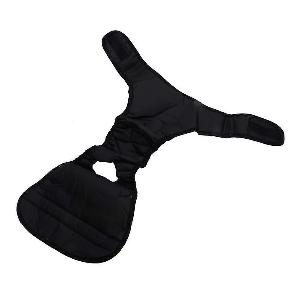 Female Dog Diaper Pet Physical Pant Prevent Staining Black Reusable Nappies Size L 2Pack