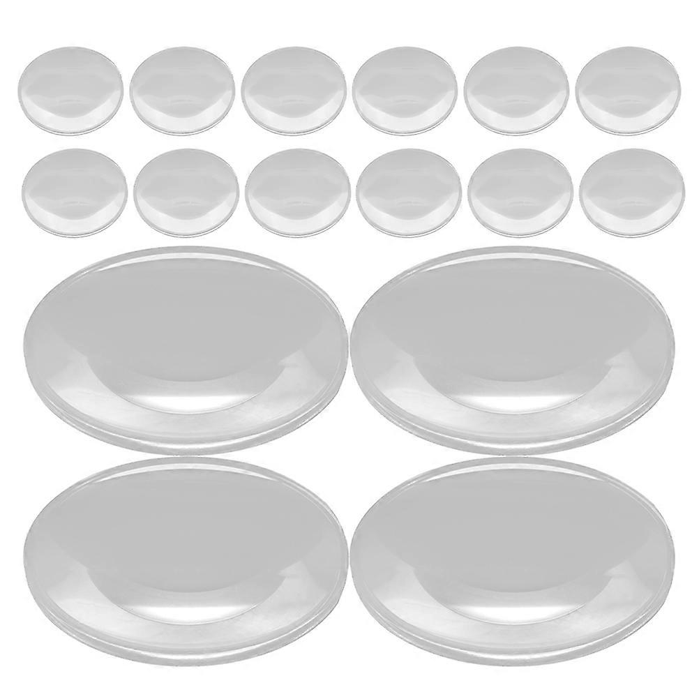 Double Convex Lens Magnifying Convex Lens Optical Tools For Teaching Studying Observing Small Objects 30Pcs
