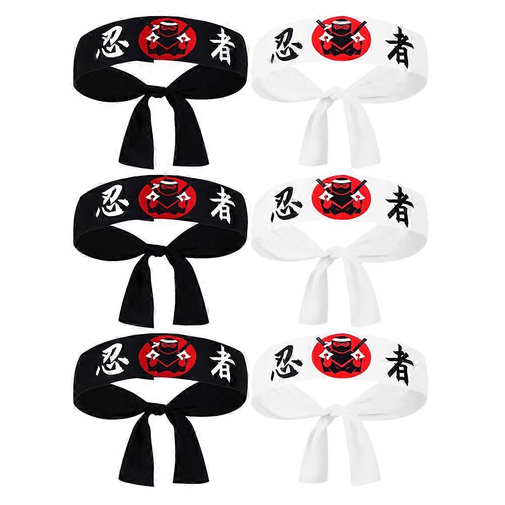 Here's a refined and engaging product description based on your input:
 
**6pcs Japanese Headband Chef Bandana – Traditional Prints for Cooking,