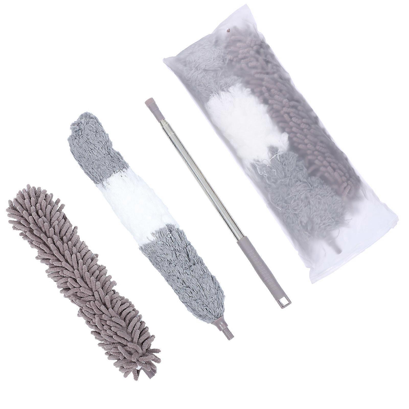 Telescopic Duster Cleaning Brush For Home Dusting Bendable Head Multi 16.1×2.4×2.4in Wet or Dry Use 1Set