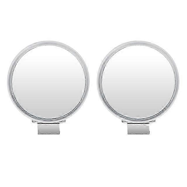2Pcs HD Convex Blind Spot Auto Rearview Mirror 360 Degree Wide Angle Vehicle Parking Rimless Mirrors