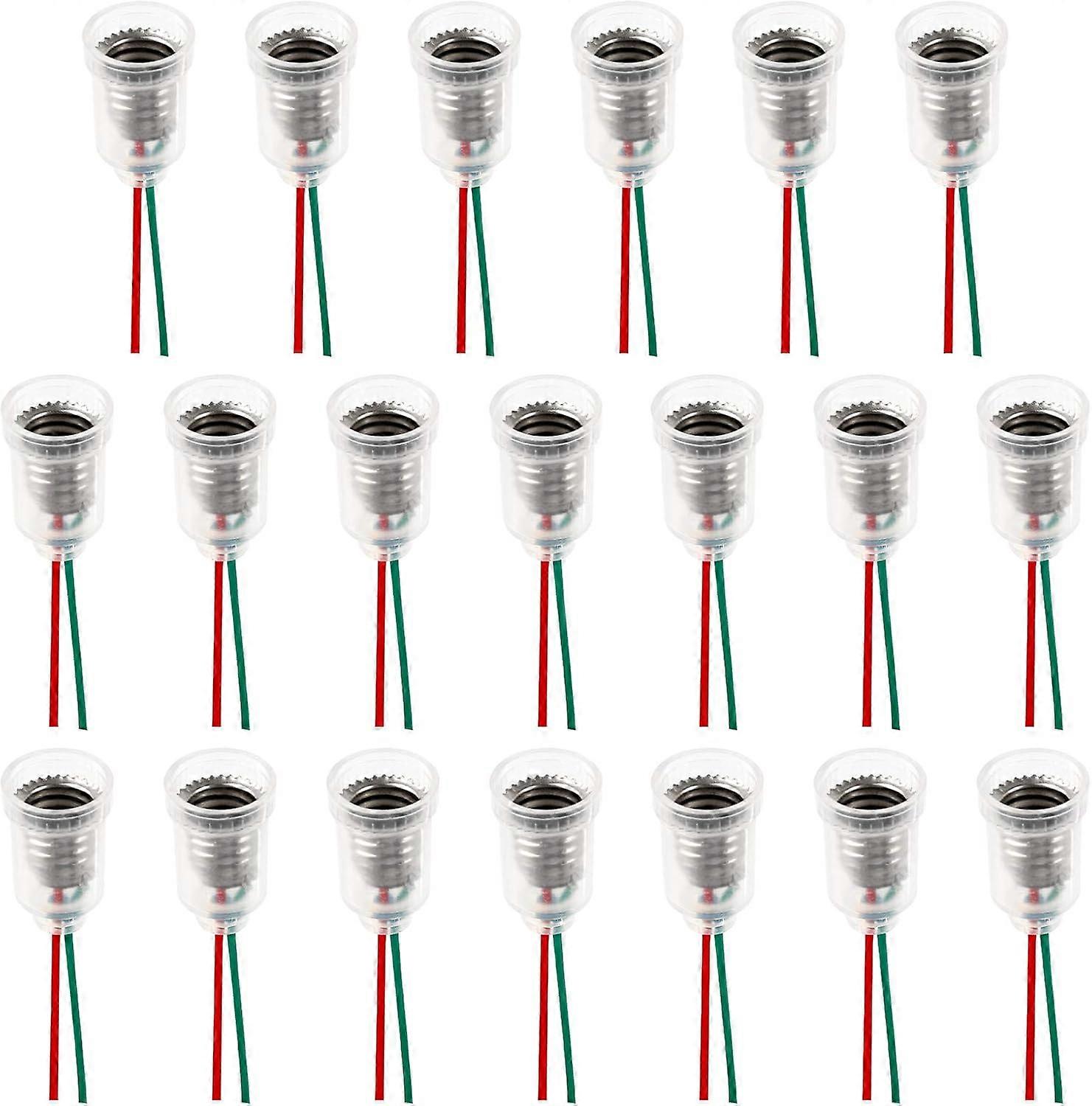 20 pcs E10 lamp holder with cable, E10 lamp socket with cable, E10 lamp holder with cable, lighting accessories