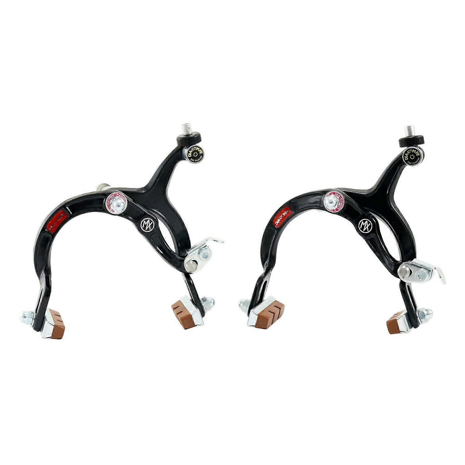 DIA-COMPE MX1000 Caliper Brake Set for Old School BMX Bikes, Front and Rear, Black Finish, DP2506-FR Model