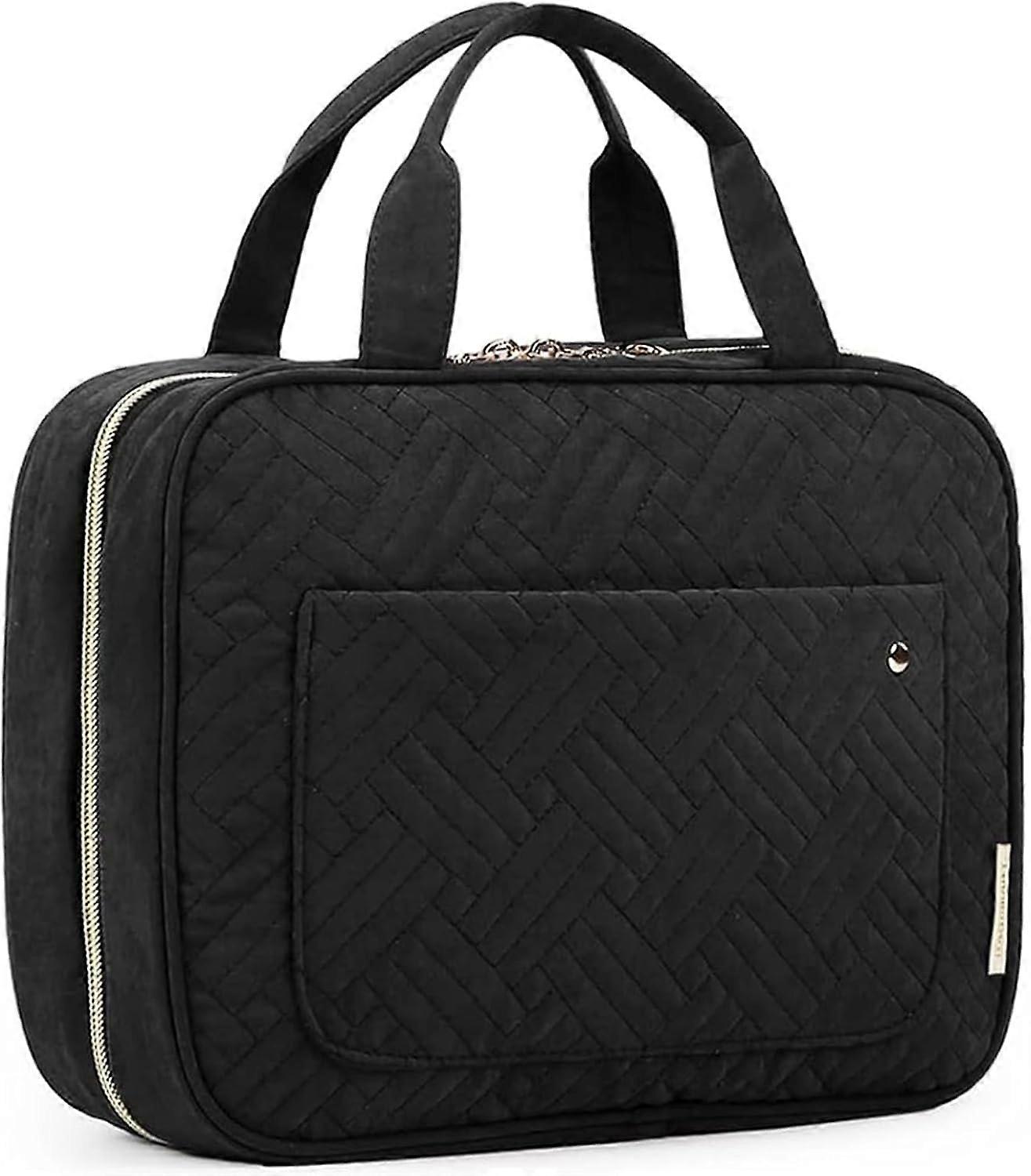 Toiletry bag travel bag with hook, black, travel