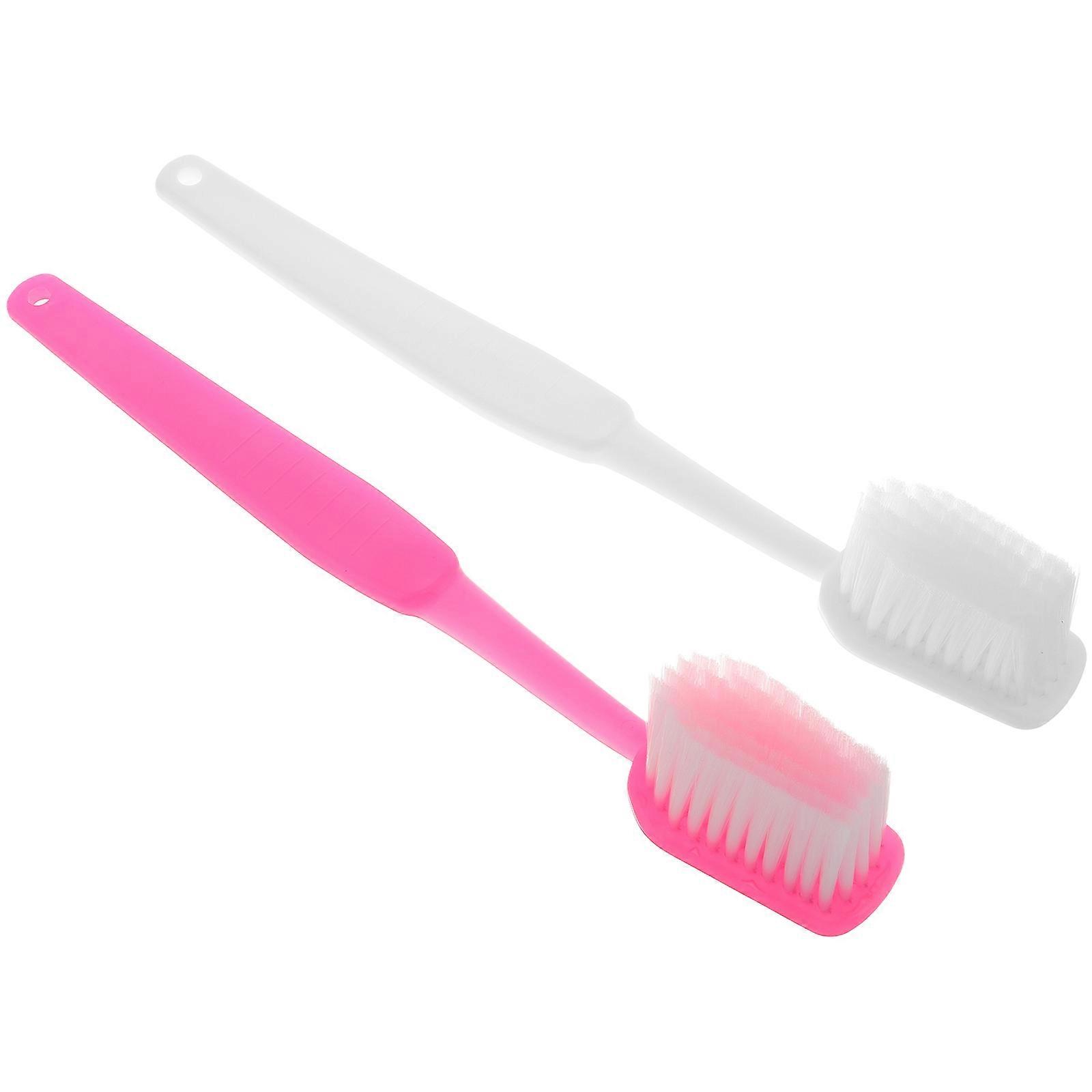 Big Toothbrush Prop Large Toothbrush Prop Flocking Material Party Decorative Prop 2Pcs