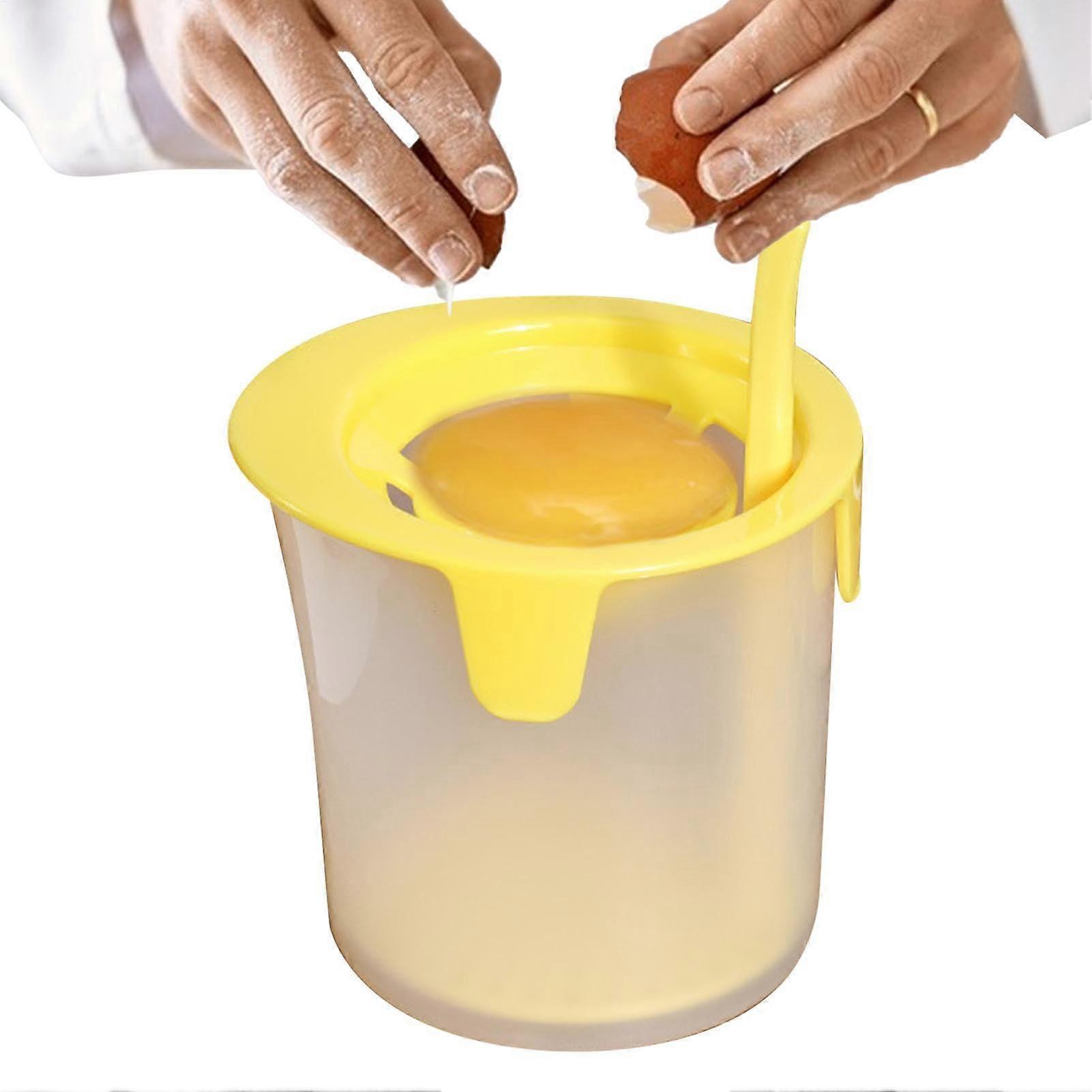 Egg Yolk Separator - Drip-Free Manual Kitchen Tool for Cooking, Baking, and Breakfast Preparation, Detachable Multifunctional Design